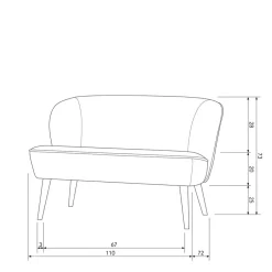 Einzelsofa*Pharao24 Couch Pierette