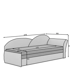 Liegen*Pharao24 Couchbett Lindos