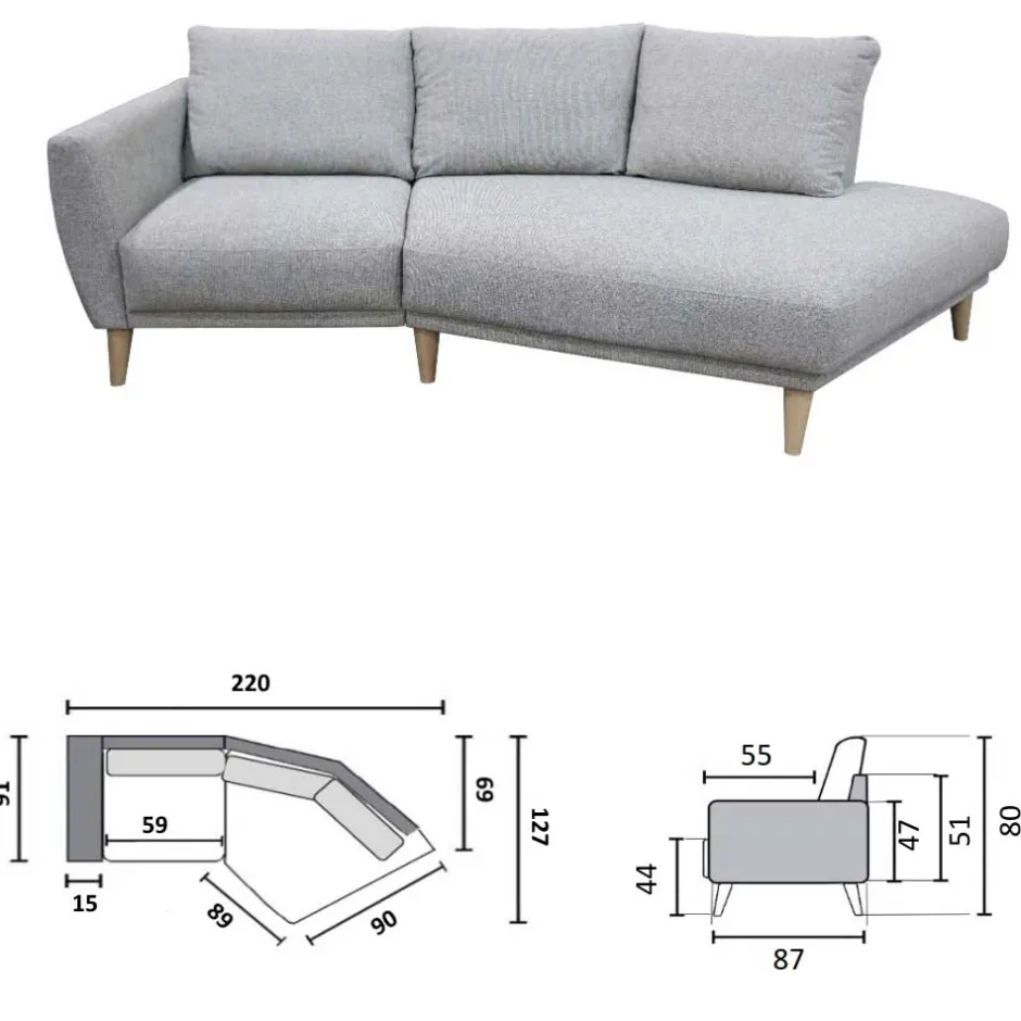 Pharao24 Couchecke Flanzios> 3 Sitzer Sofa