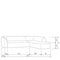 Wohnzimmercouch|Wohnlandschaften*Pharao24 Couchecke Gordon