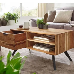 Massivholztische|Wohnzimmertisch*Pharao24 Couchtisch Bordeaux