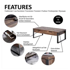 Wohnzimmertisch|Couchtische*Pharao24 Couchtisch Laraina