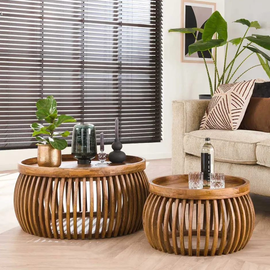 Pharao24 Couchtisch Set Bastiaan> Wohnzimmertisch|Beistelltische