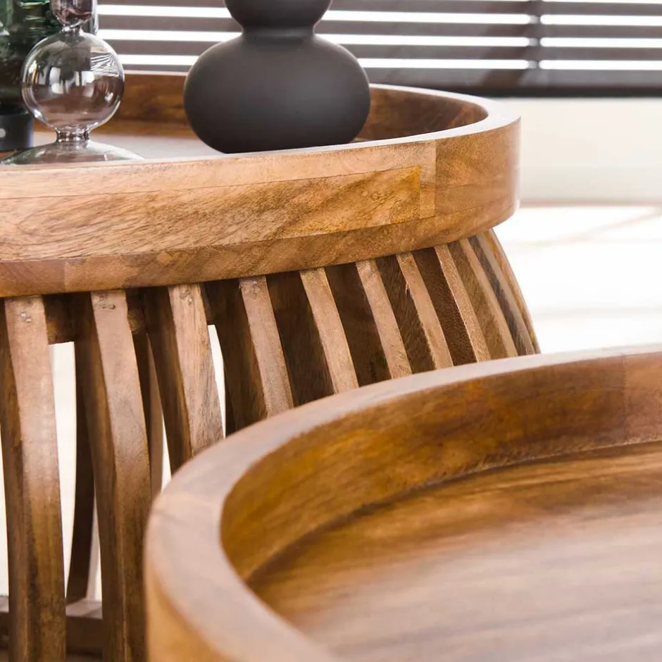 Pharao24 Couchtisch Set Bastiaan> Wohnzimmertisch|Beistelltische