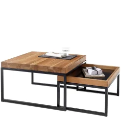 Wohnzimmertisch|Massivholztische*Pharao24 Couchtisch Set Isola