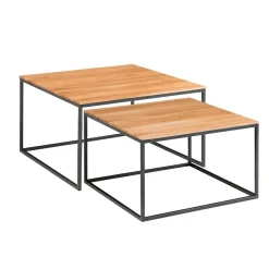 Pharao24 Couchtisch Set Johanna> Wohnzimmertisch|Beistelltische