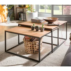 Pharao24 Couchtisch Set Johanna> Wohnzimmertisch|Beistelltische