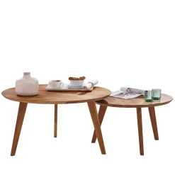 Wohnzimmertisch|Massivholztische*Pharao24 Couchtisch Set Livelia