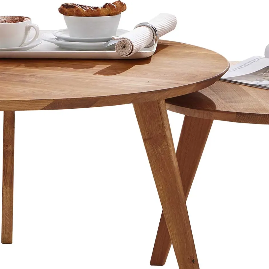 Wohnzimmertisch|Massivholztische*Pharao24 Couchtisch Set Livelia