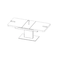 Glastische|Ausziehtische*Pharao24 Couchtisch Silka