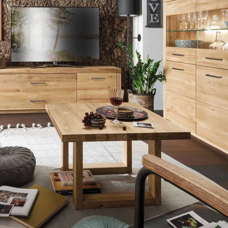 Pharao24 Couchtisch Wildeiche Divrina> Massivholztische|Wohnzimmertisch