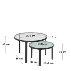 Wohnzimmertisch|Beistelltische*Pharao24 Couchtische Soline