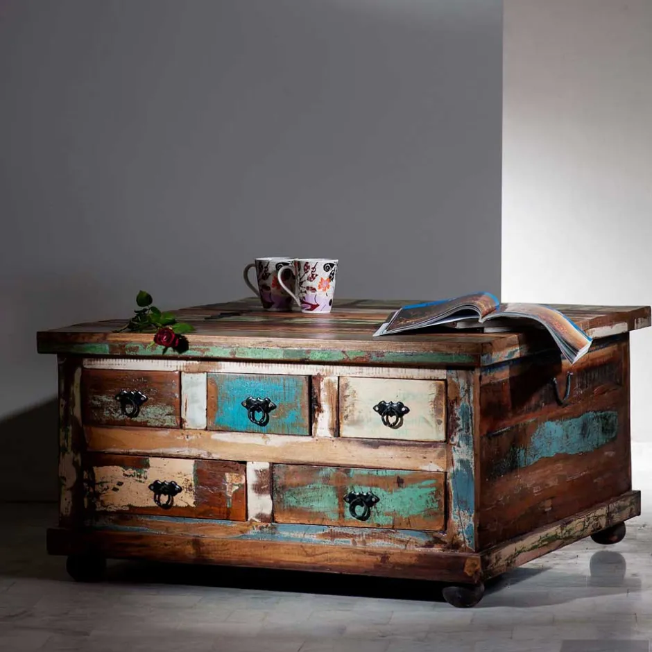 Pharao24 Couchtruhe Woodstock> Wohnzimmertisch|Truhen