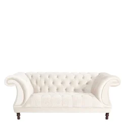 Pharao24 Cremefarbene Couch Barossio> Wohnzimmercouch|2 Sitzer Sofa