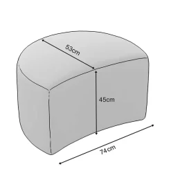 Pharao24 Cremeweißer Sitzhocker Anyel><noscript><img width=