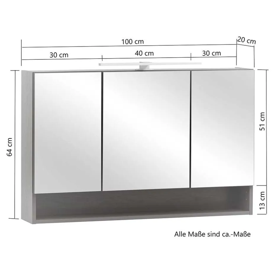 Spiegelschränke*Pharao24 3D Spiegelschrank Eleon