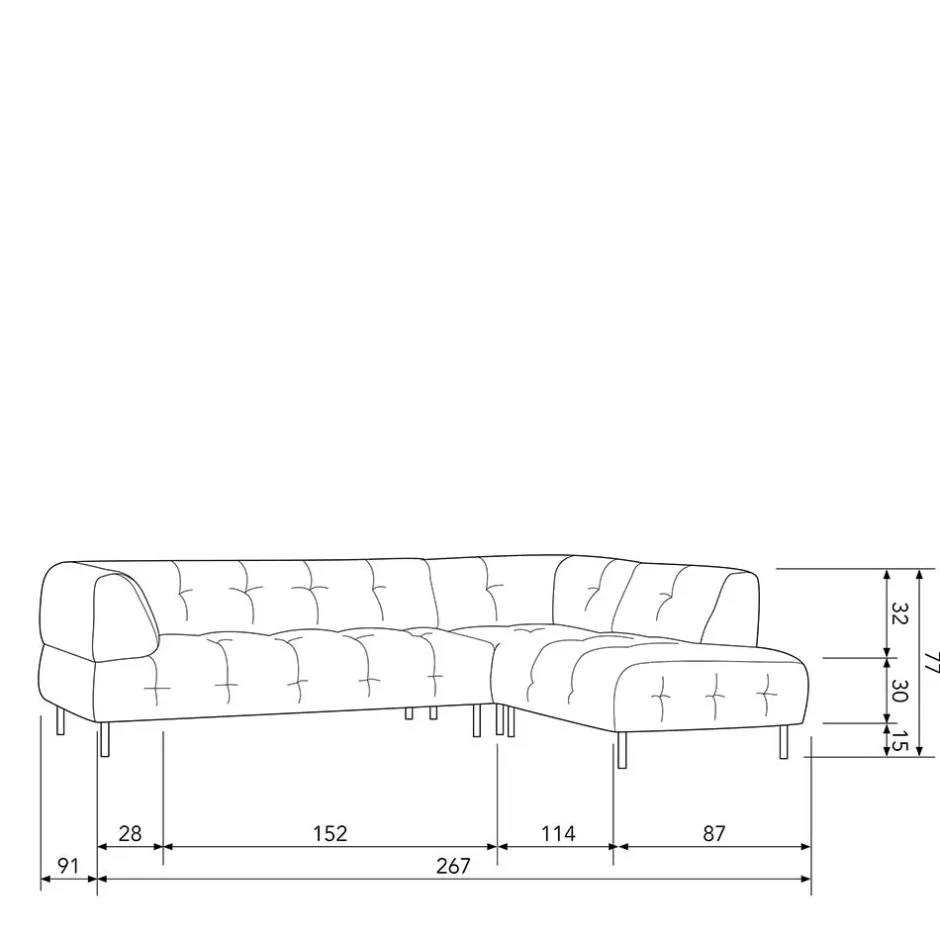 Polstermöbel|Wohnzimmercouch*Pharao24 Design Couchecke Alfons