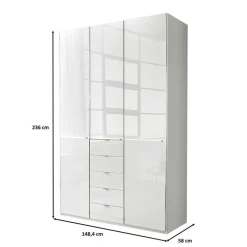 Pharao24 Design Kleiderschrank Bean><noscript><img width=