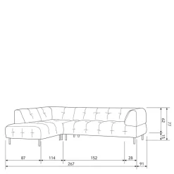 Polstermöbel|Wohnzimmercouch*Pharao24 Design Polsterecke Reander