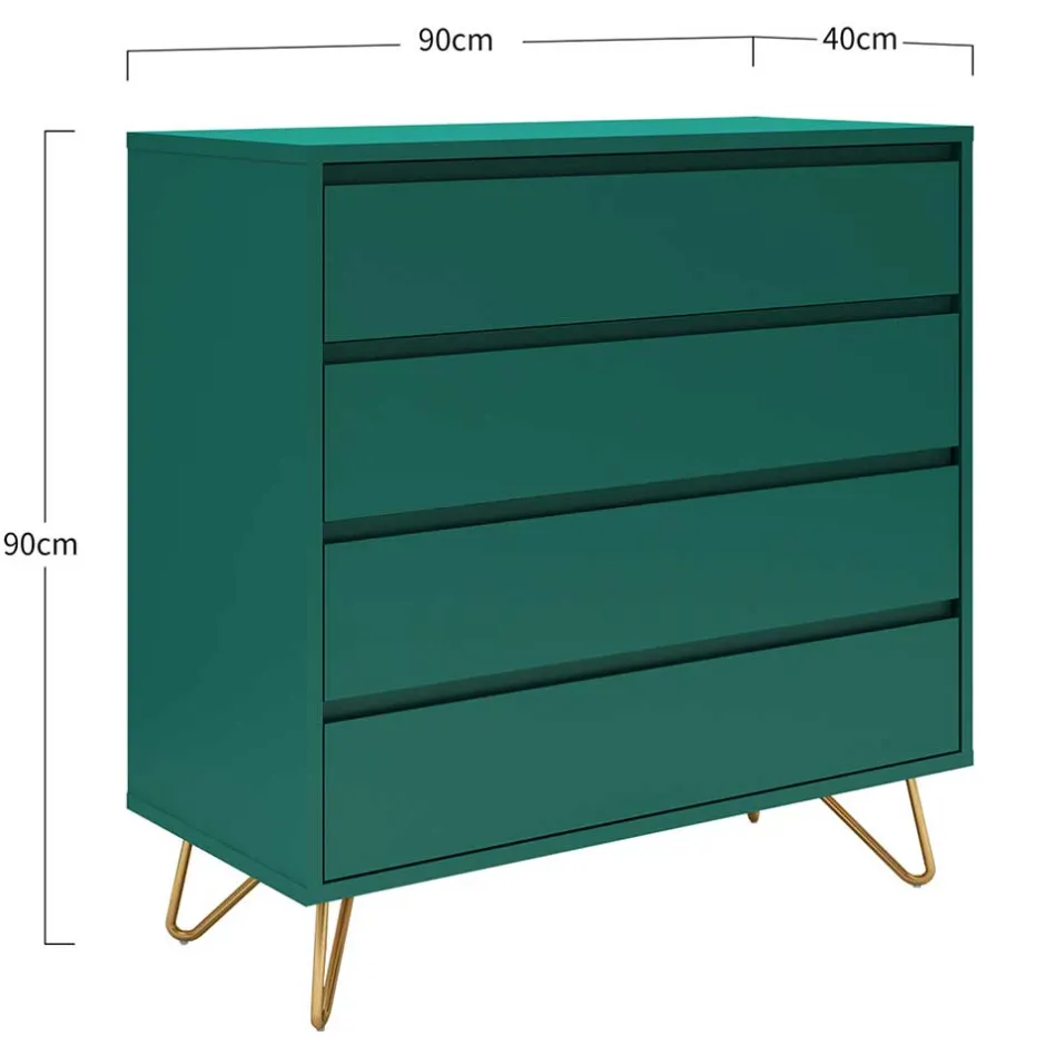 Flurkommoden|Schlafzimmerkommoden*Pharao24 Design Schubkastenkommode Draviant