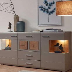 Pharao24 Design Sideboard Accadira> Küchenkommode|Wohnzimmerkommoden
