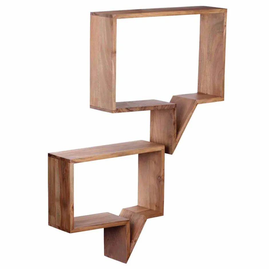 Massivholzregale|Wandregale*Pharao24 Design Wandregal Set Selvas