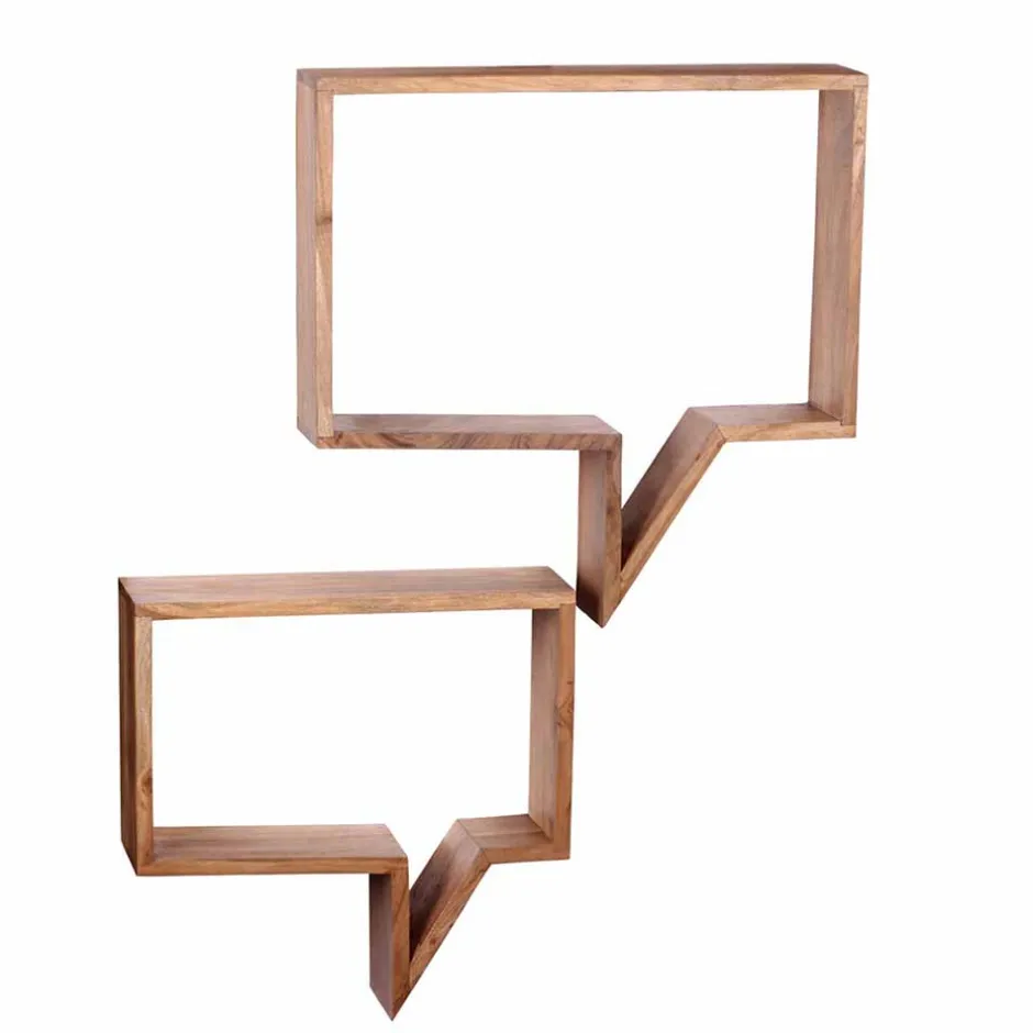 Massivholzregale|Wandregale*Pharao24 Design Wandregal Set Selvas