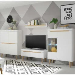 Pharao24 Design Wohnwand Jasturian> Wohnwand 300 Cm