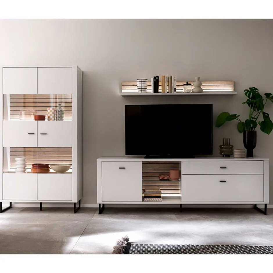 Pharao24 Design Wohnwand Polar> Wohnwand 300 Cm|Moderne Wohnwände