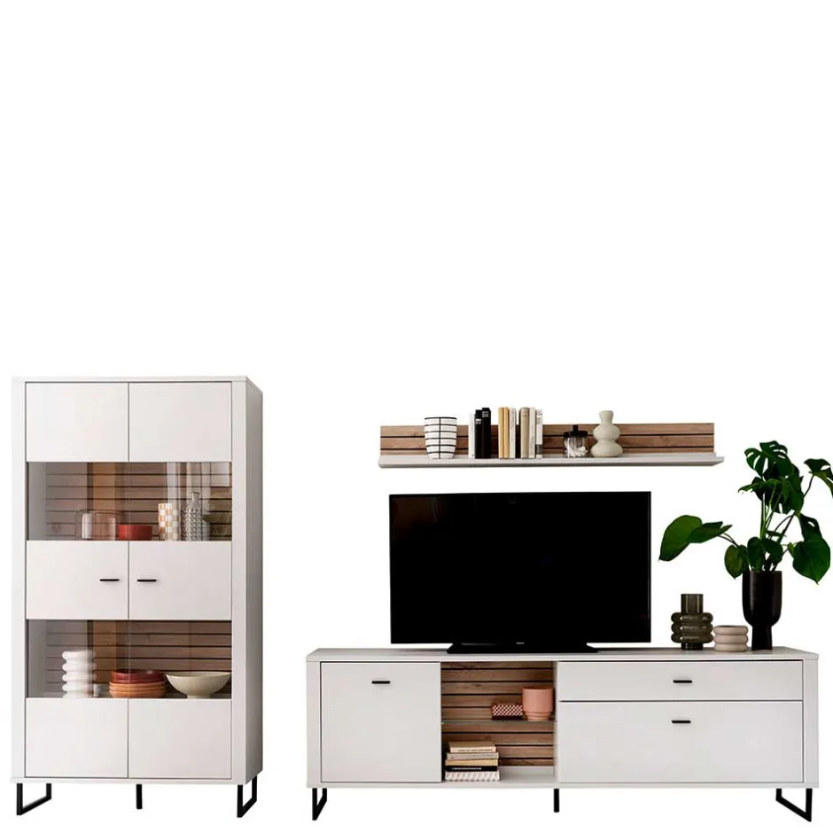 Pharao24 Design Wohnwand Polar> Wohnwand 300 Cm|Moderne Wohnwände