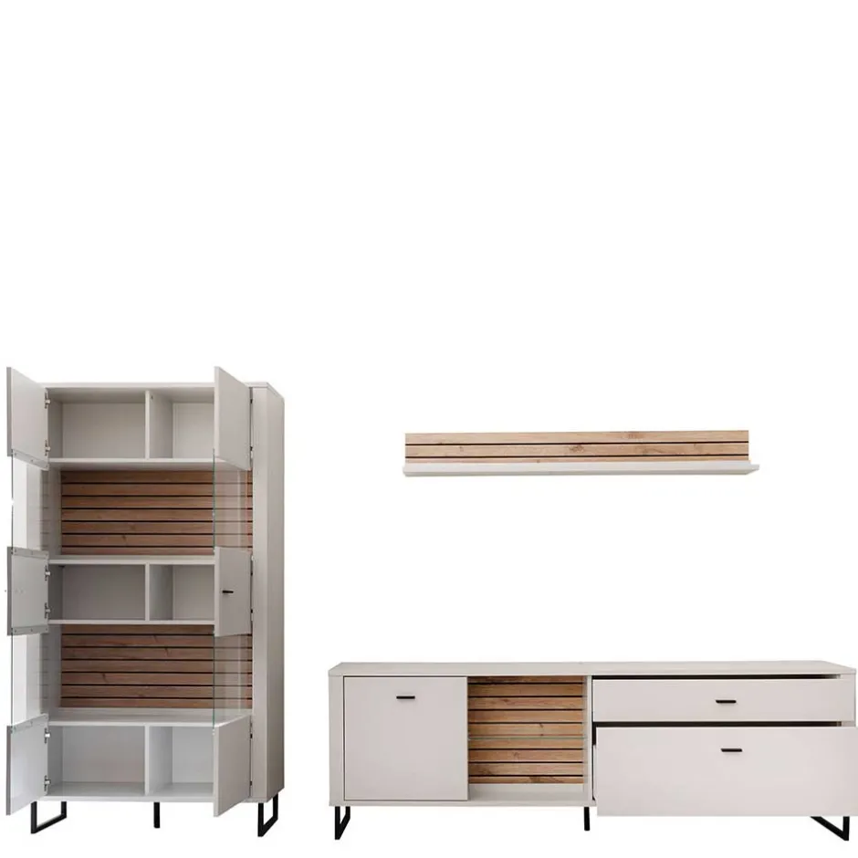 Pharao24 Design Wohnwand Polar> Wohnwand 300 Cm|Moderne Wohnwände