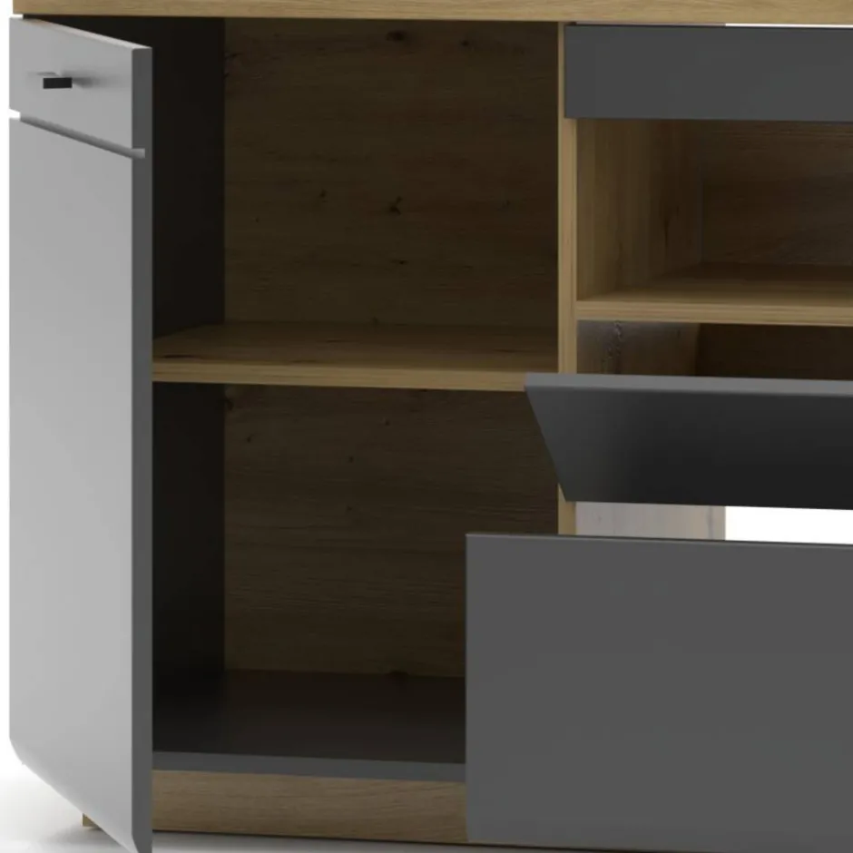 Moderne Wohnwände|Wohnwand 300 Cm*Pharao24 Design Wohnwand Yarisis