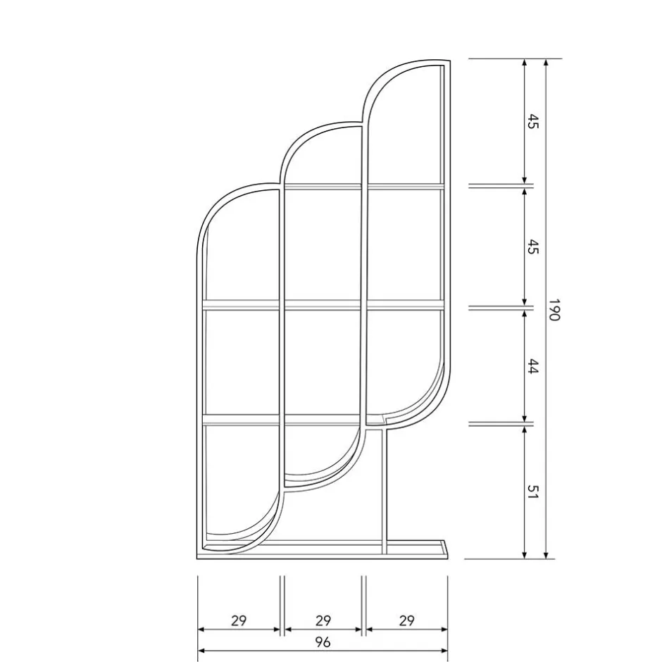 Pharao24 Design Wohzimmer Regal Gamma> Wohnzimmerregale|Standregale
