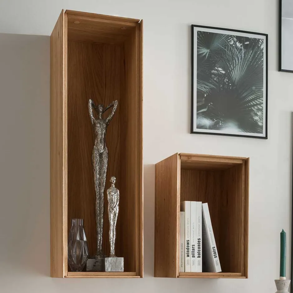 Pharao24 Designer Wohnwand Rennia> Moderne Wohnwände|Massivholz Wohnwände