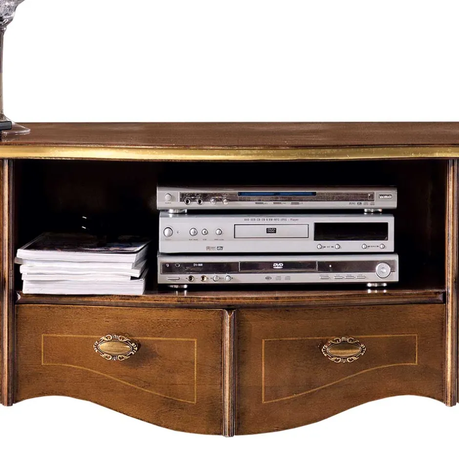 Massivholz Wohnwände*Pharao24 Designer Wohnwand Savolina