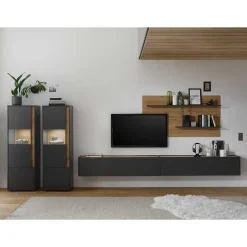 Moderne Wohnwände*Pharao24 Designer Wohnwand Uzniana