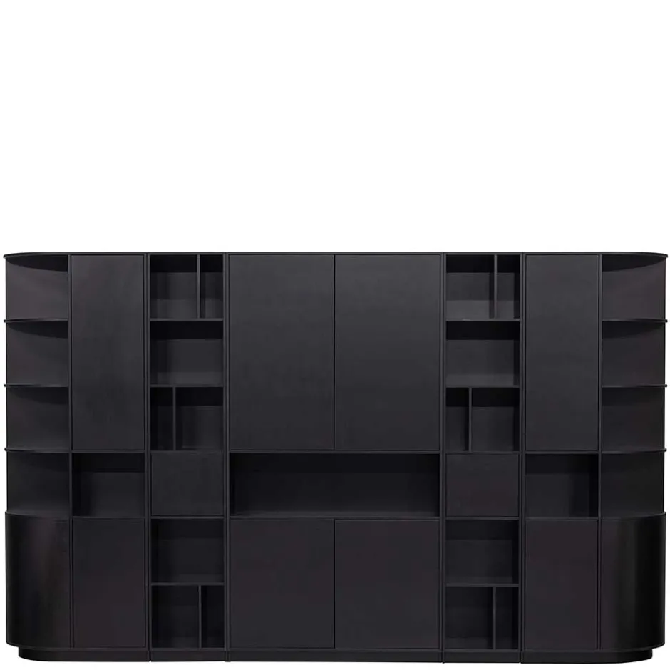 Pharao24 Designer Wohnwand Vreino> Wohnwand 350 Cm|Moderne Wohnwände