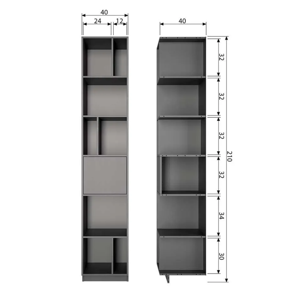 Pharao24 Designer Wohnwand Vreino> Wohnwand 350 Cm|Moderne Wohnwände