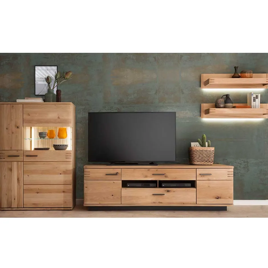 Pharao24 Designer Wohnwand Wupnia> Wohnzimmerschrank|Wohnwand 250 Cm