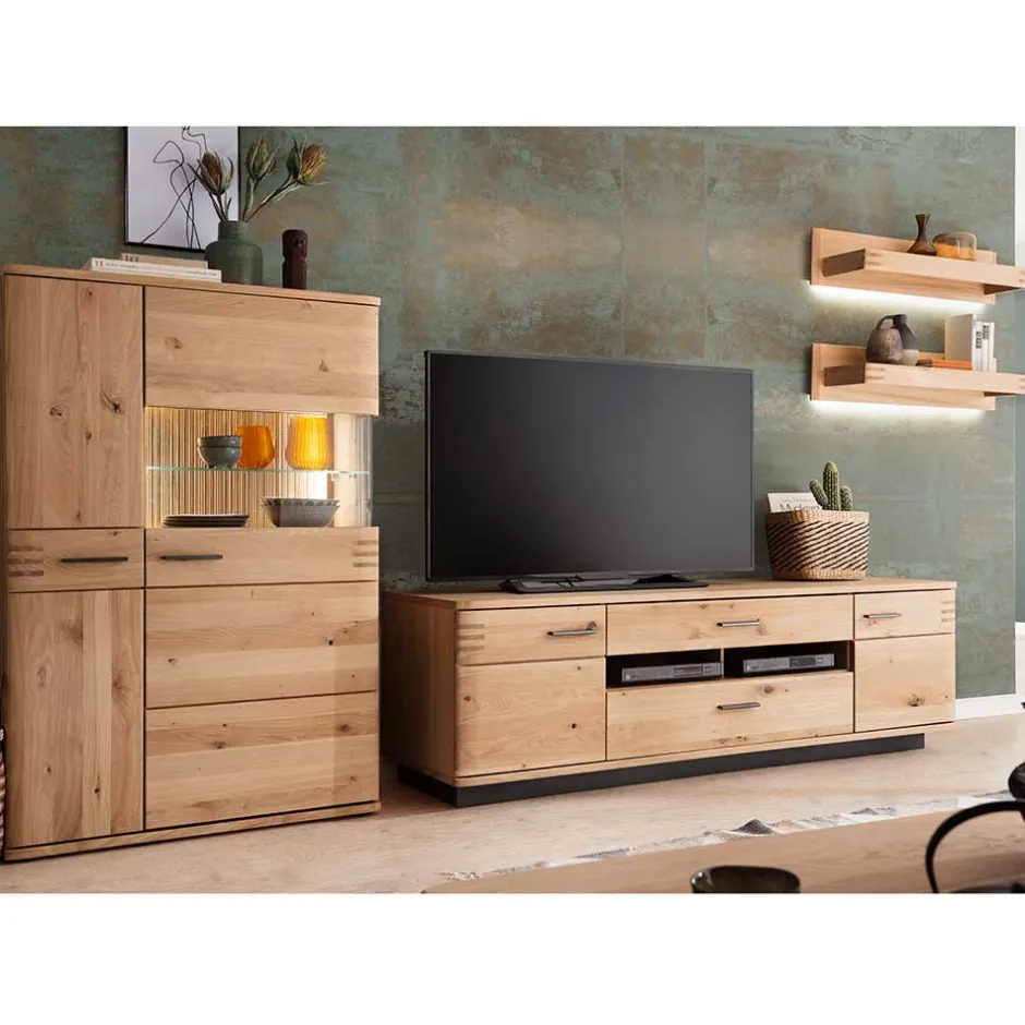 Pharao24 Designer Wohnwand Wupnia> Wohnzimmerschrank|Wohnwand 250 Cm