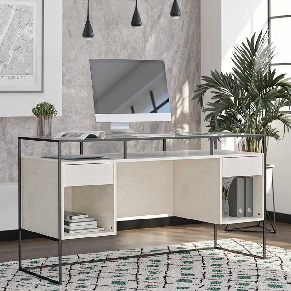 Schreibtische|Glastische*Pharao24 Designschreibtisch Token