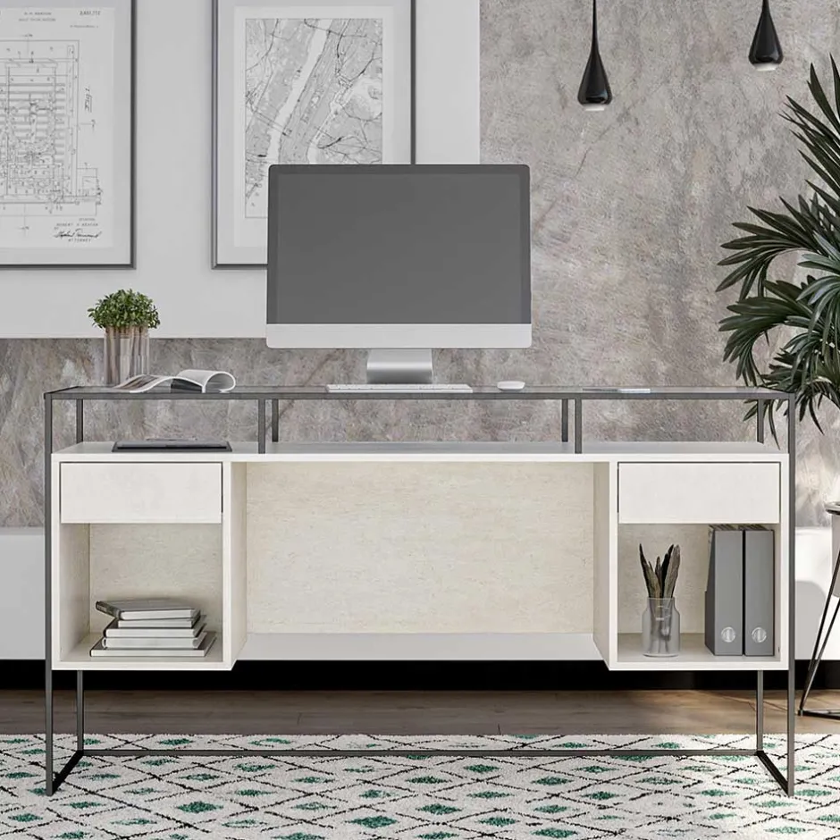 Schreibtische|Glastische*Pharao24 Designschreibtisch Token