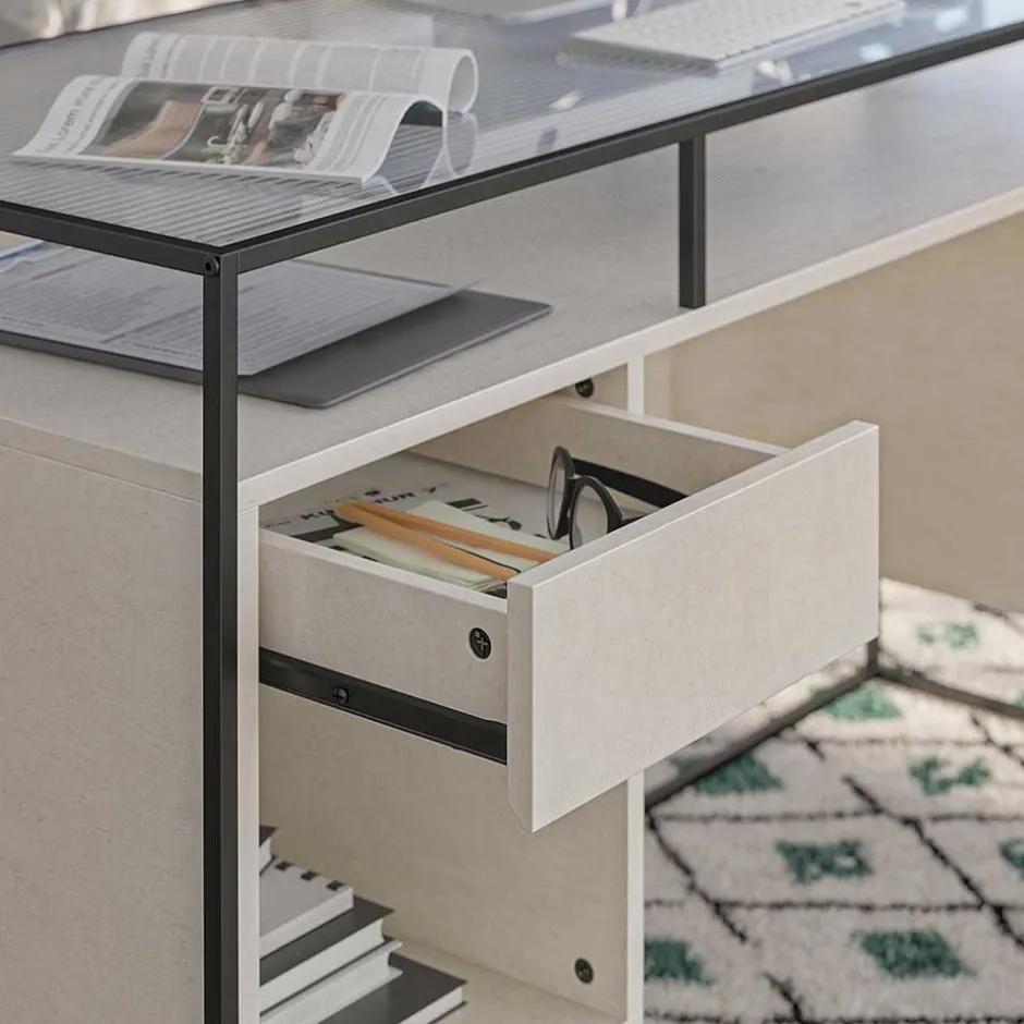 Schreibtische|Glastische*Pharao24 Designschreibtisch Token