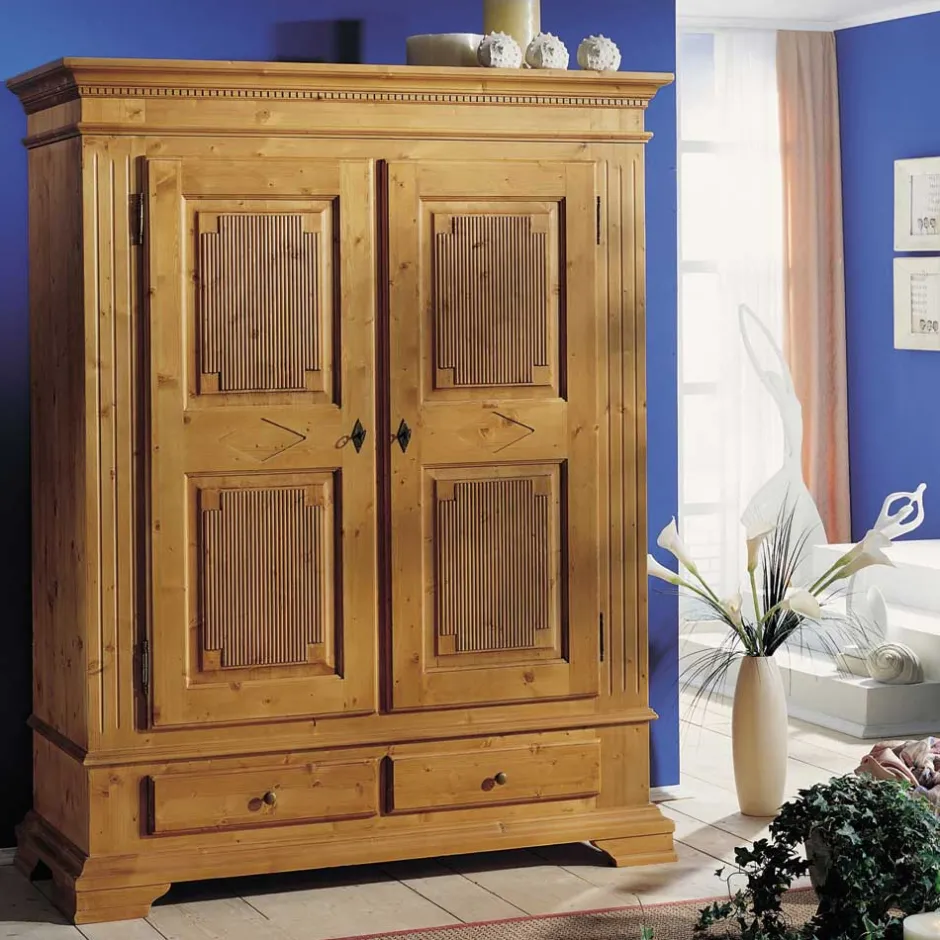 Dielenschränke|Massivholz Schränke*Pharao24 Dielenkleiderschrank Josch