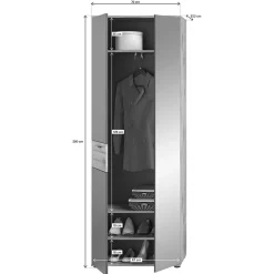 Dielenschränke*Pharao24 Dielenkleiderschrank Onlio