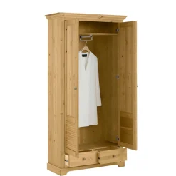 Massivholz Schränke|Dielenschränke*Pharao24 Dielenkleiderschrank Yarus