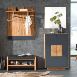 Pharao24 Dielenmöbel Set Cliva> Garderobensets