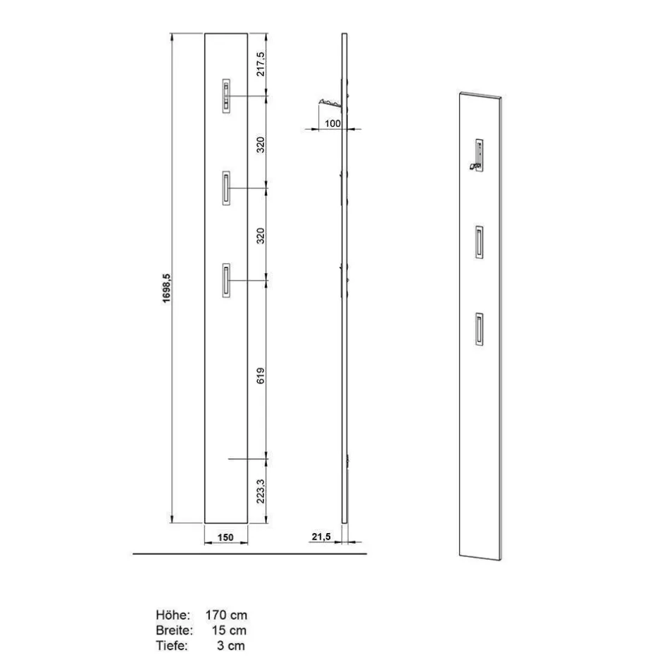 Garderobensets*Pharao24 Dielenmöbel Set Lastania
