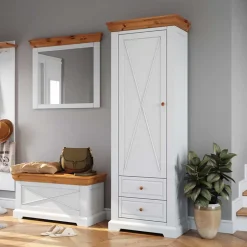 Massivholz Schränke|Dielenschränke*Pharao24 Dielenschrank Bechir