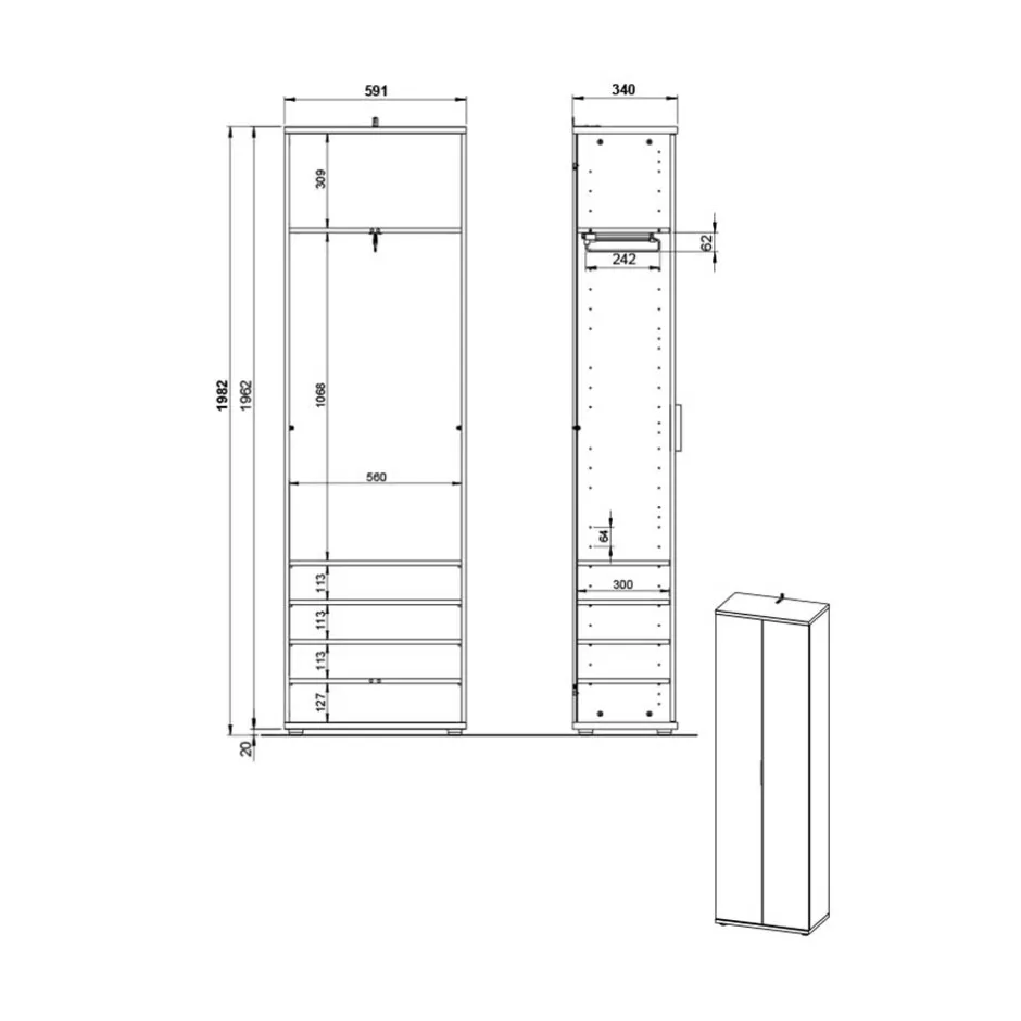 Pharao24 Dielenschrank Leradrevus> Dielenschränke